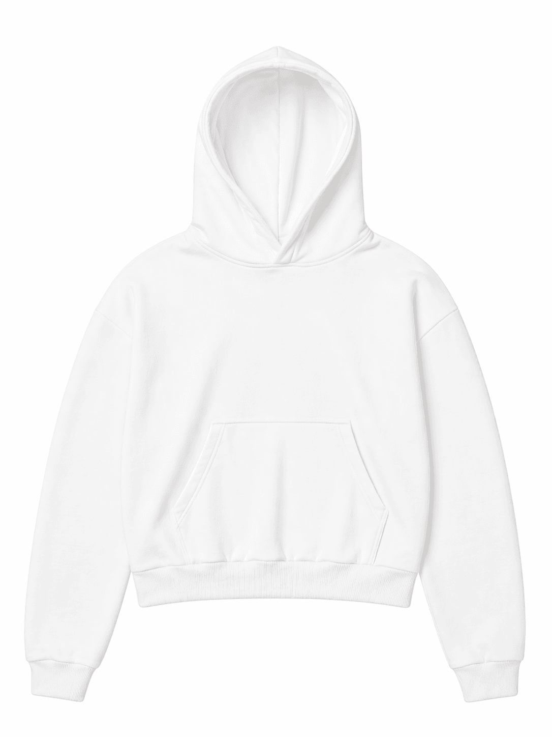 pfd hoodie, Oversized Crop Hoodie product photo on studio background