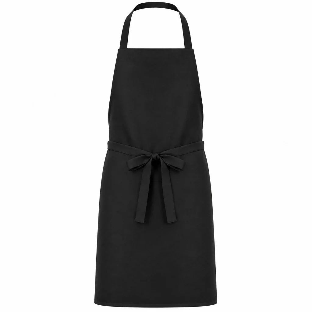 jet black blank, Apron product photo on studio background