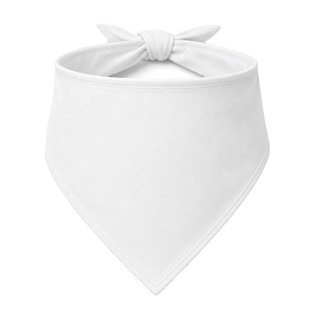 white blank, Bandana product photo on studio background