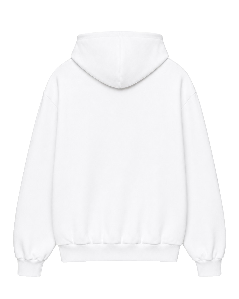 pfd hoodie, Crop Zip Hoodie product photo on studio background, alternate angle