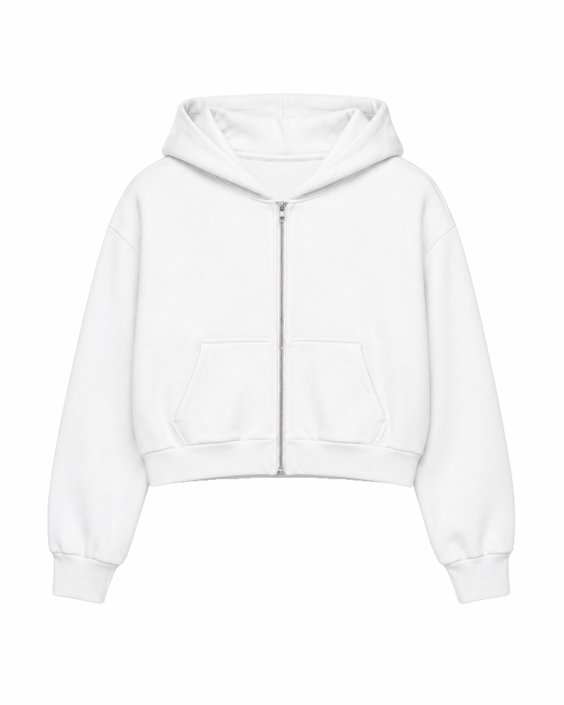 Crop Zip Hoodie