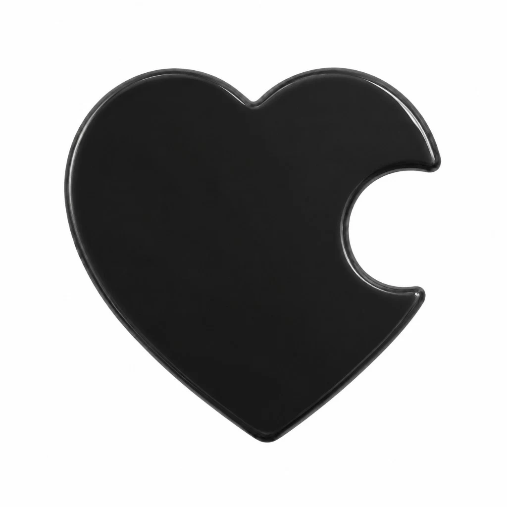 jet black blank, Custom Pin product photo on studio background