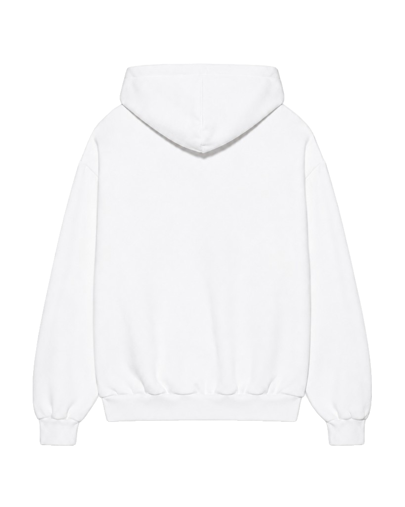 pfd hoodie, Heavy Zip Hoodie product photo on studio background, alternate angle