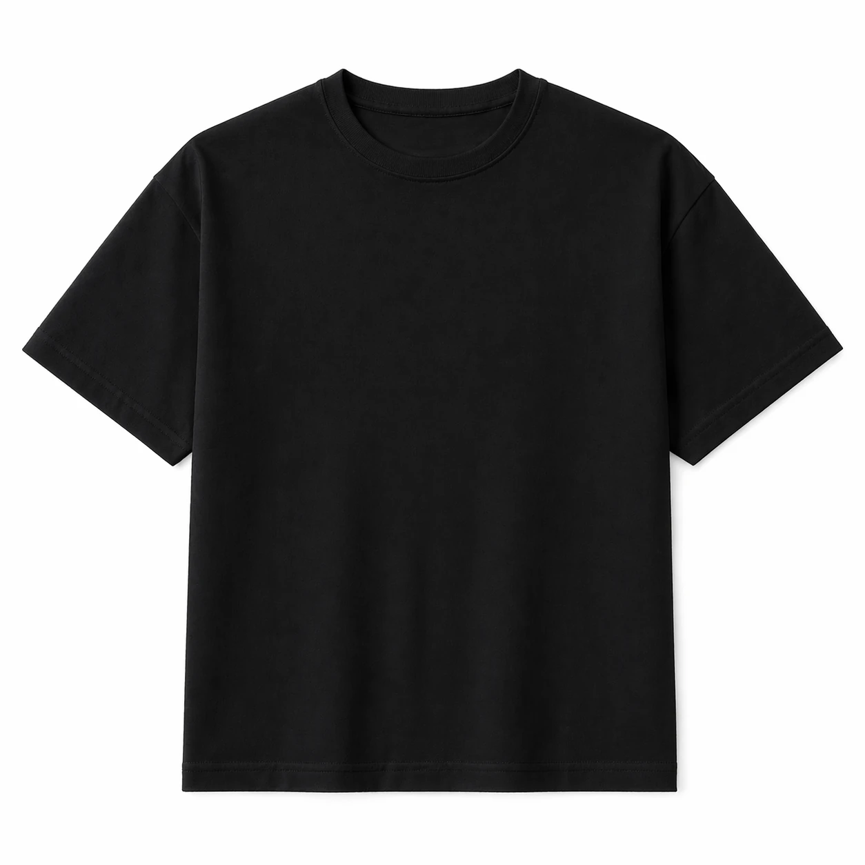 Drop-shoulder tee blank for event merch