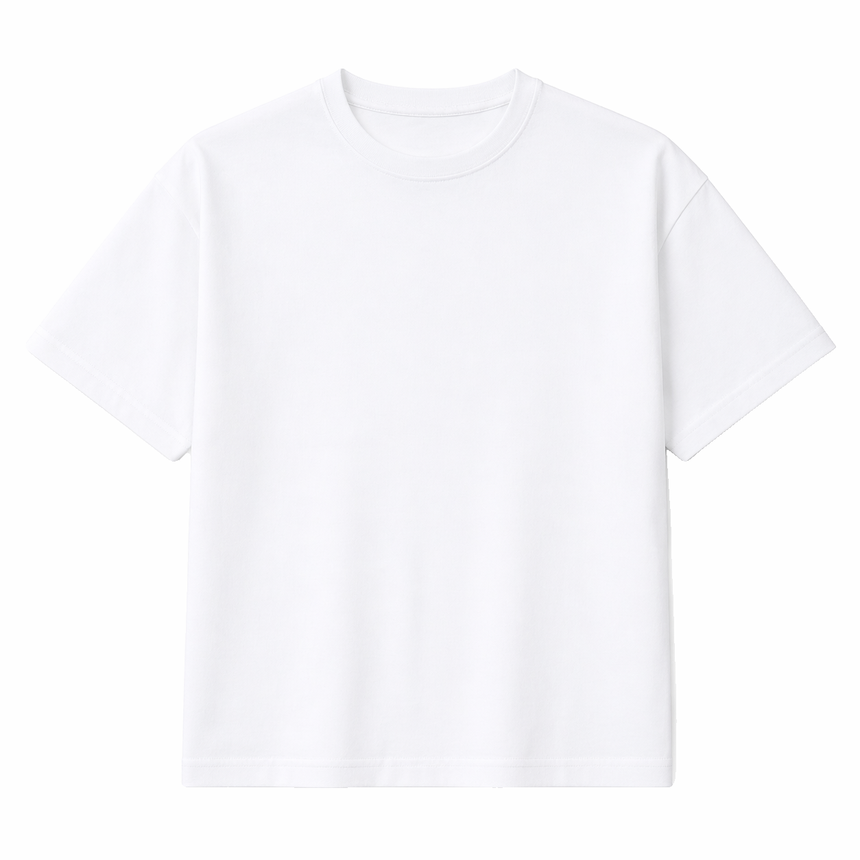 DTG-ready drop-shoulder tee blank