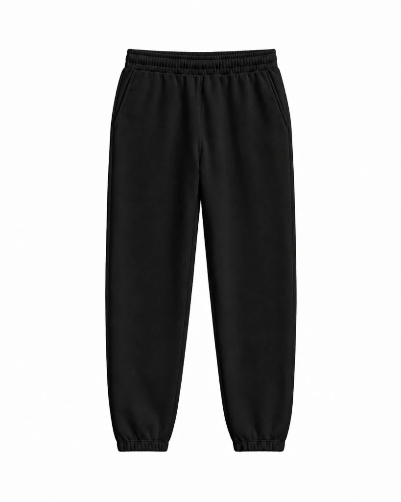 Premium sweatpant blank in jet black