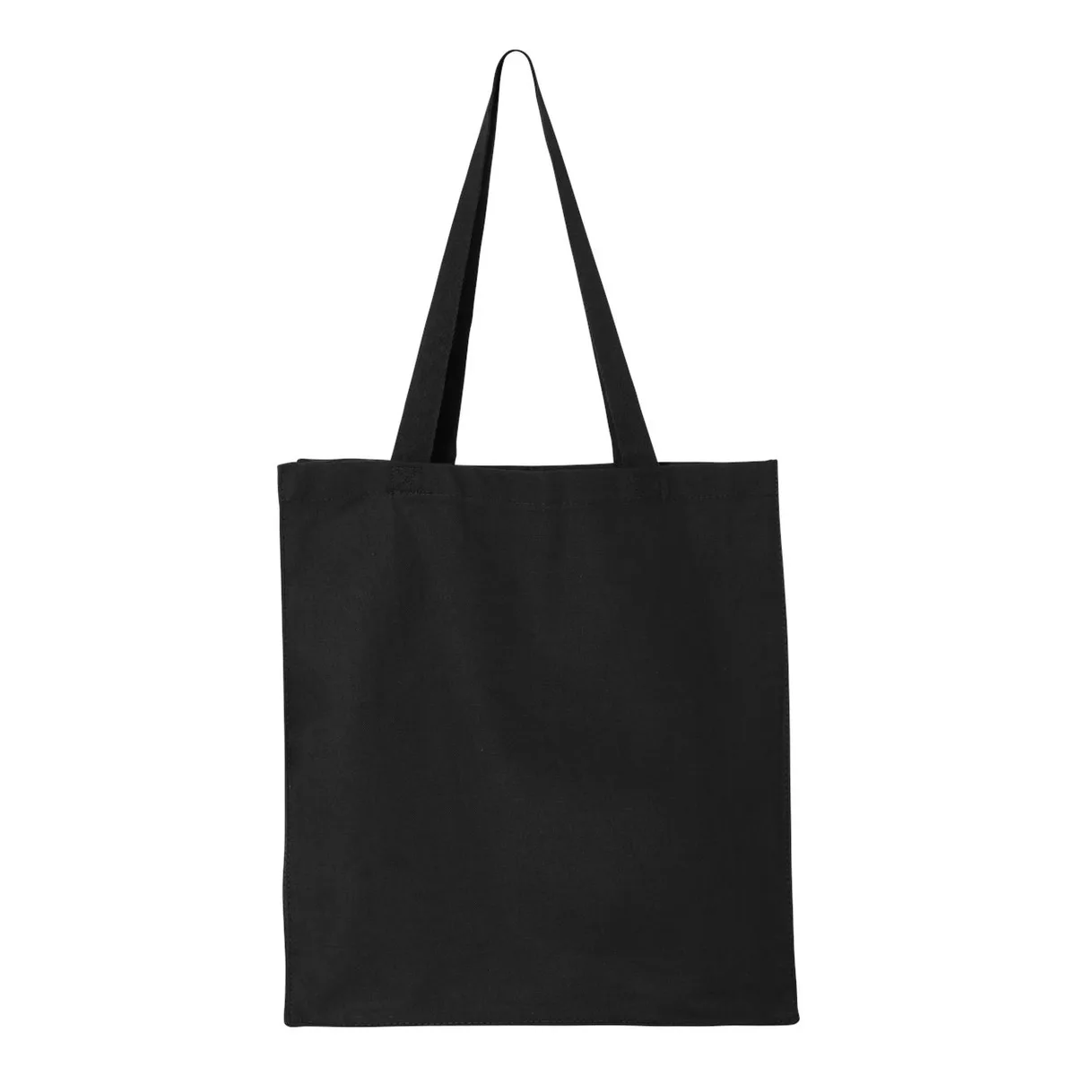 black tote bag, Heavy Canvas Tote product photo on studio background