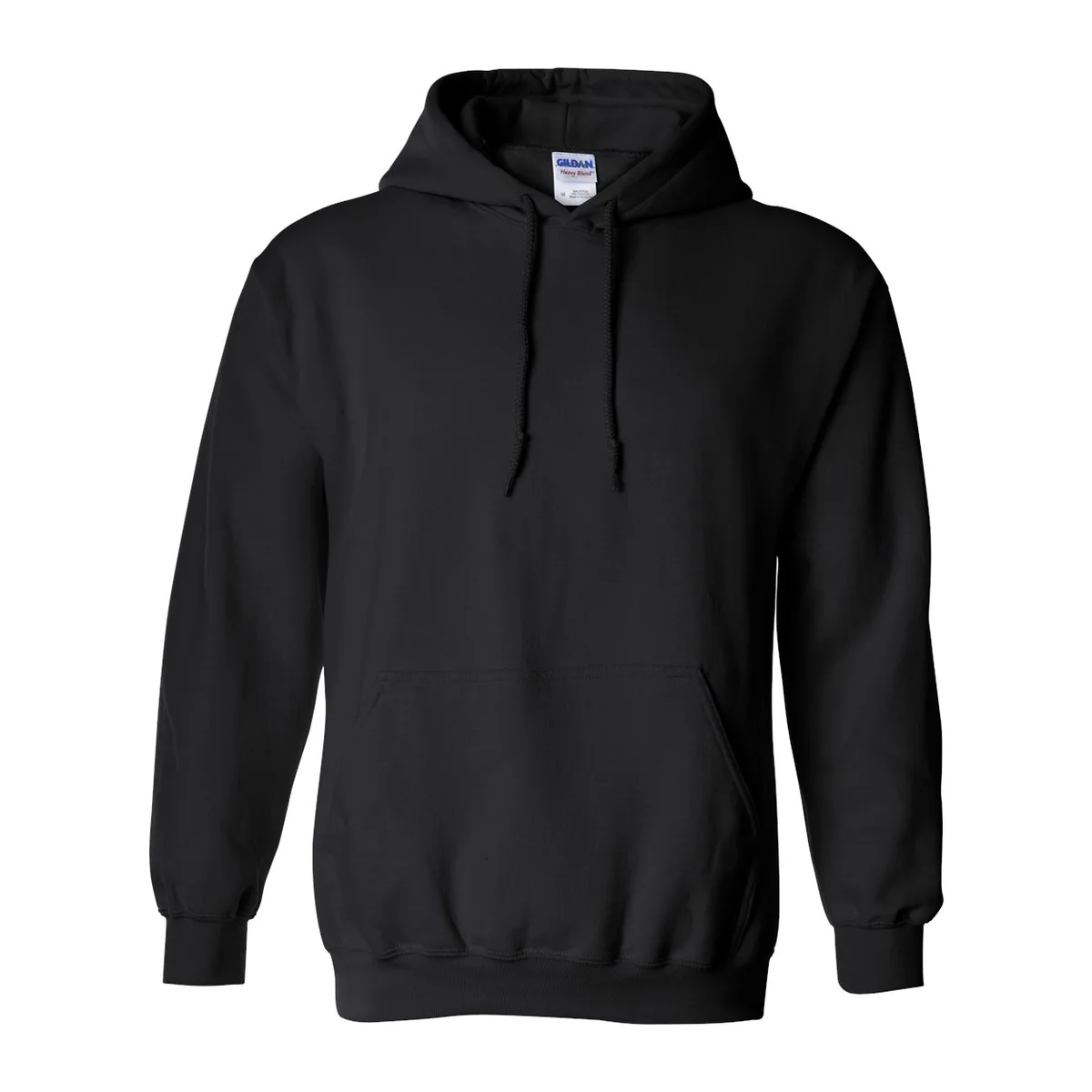 black hoodie, 270GSM Classic Hoodie product photo on studio background