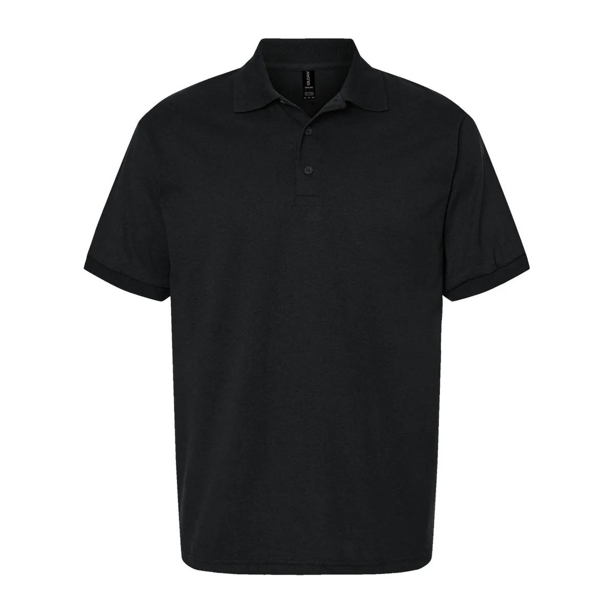 black Gildan 8800, product photo on studio background