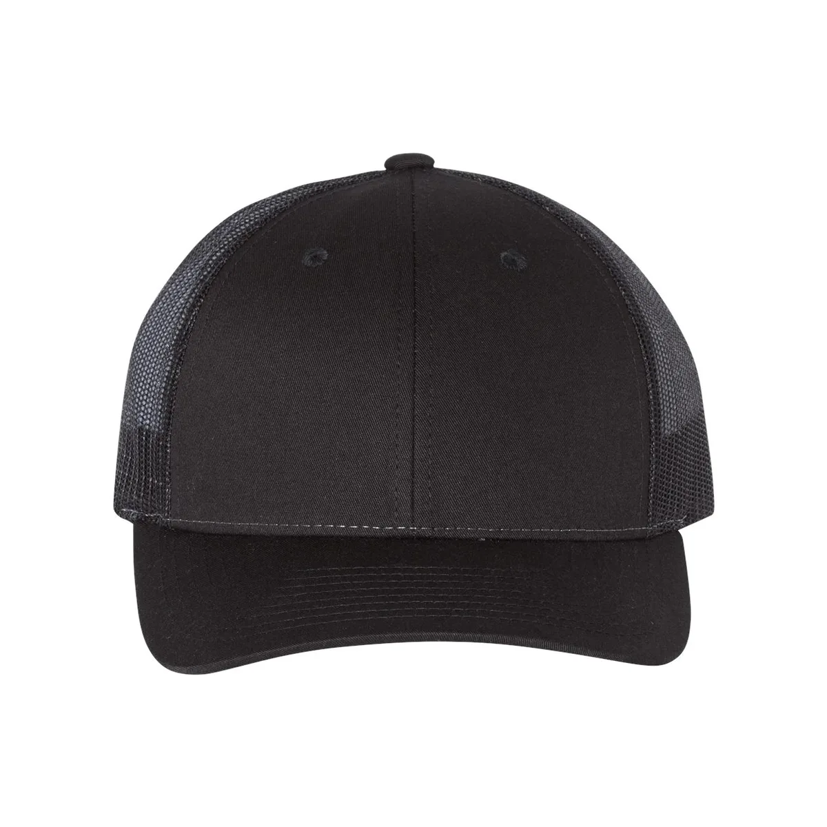 black cap, Low-Profile Trucker Cap product photo on studio background