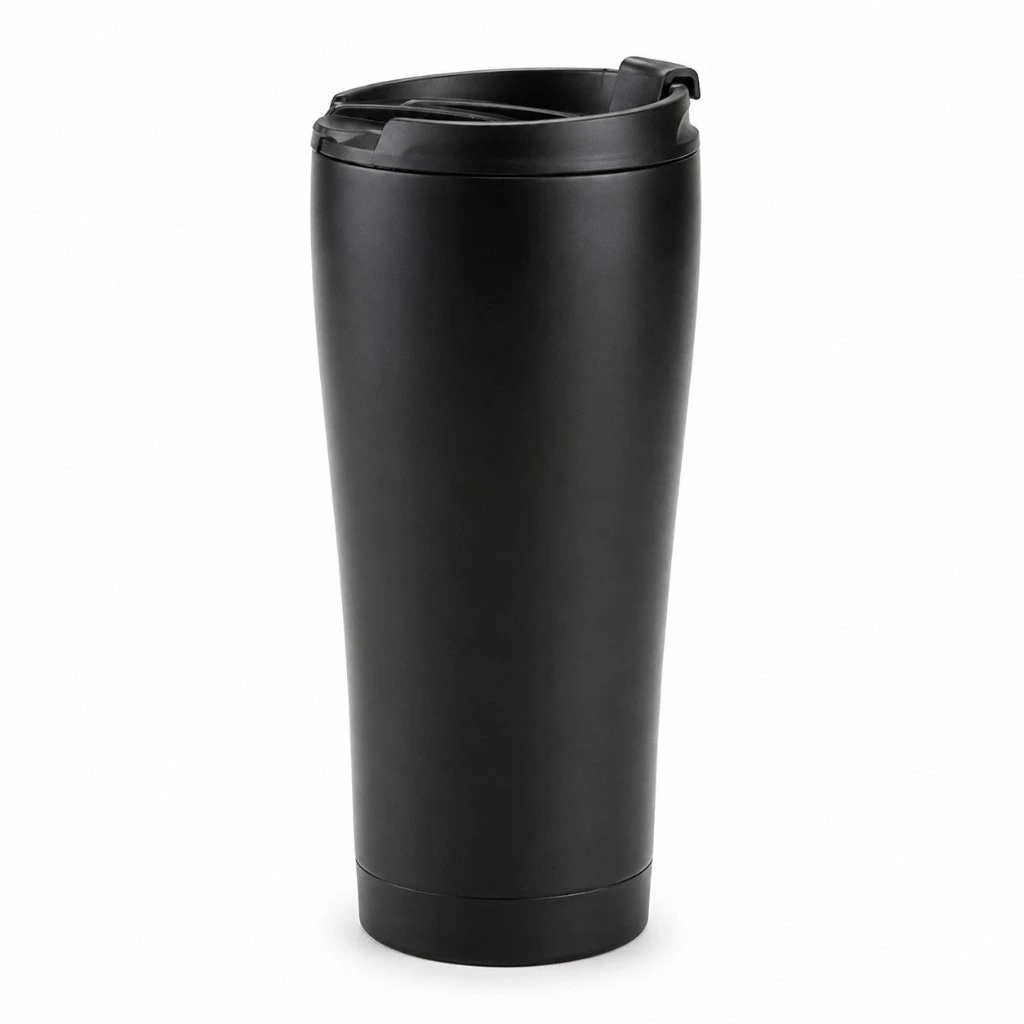 jet black blank, Insulated Tumbler product photo on studio background