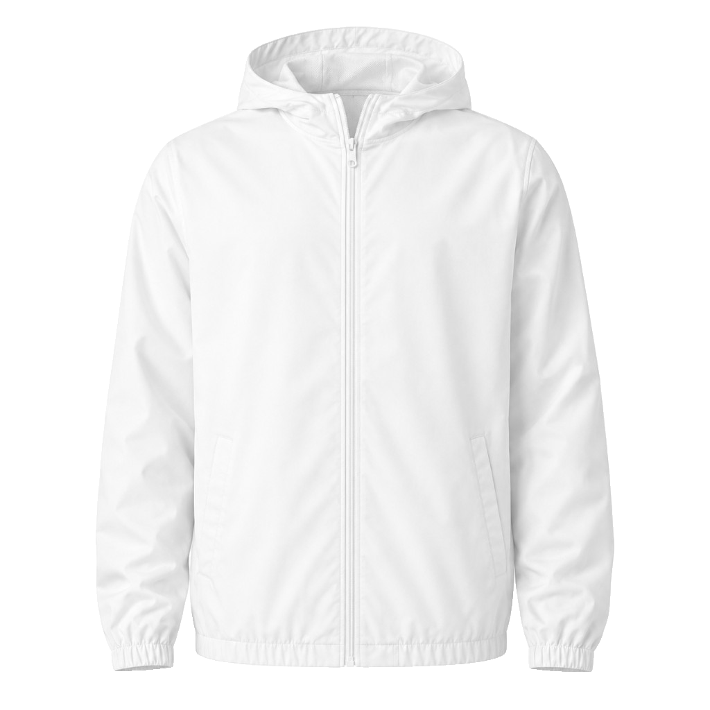 pfd blank, Windbreaker product photo on studio background